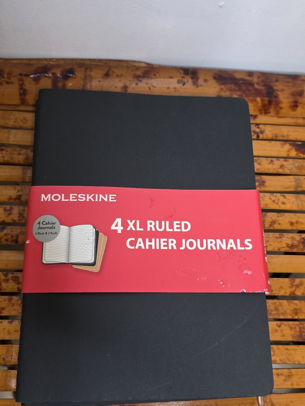 Moleskin 4 Pack Journals 4 XL Ruled Cahier Joirnals